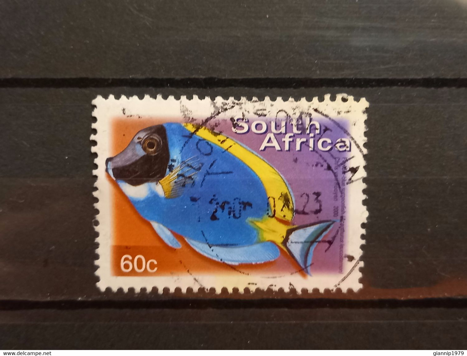 FRANCOBOLLI STAMPS SUD AFRICA SOUTH SUID 2000 USED SERIE PESCI FISH OBLITERE' - Gebraucht