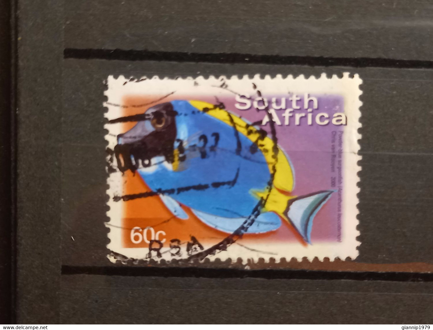 FRANCOBOLLI STAMPS SUD AFRICA SOUTH SUID 2000 USED SERIE PESCI FISH OBLITERE' - Oblitérés