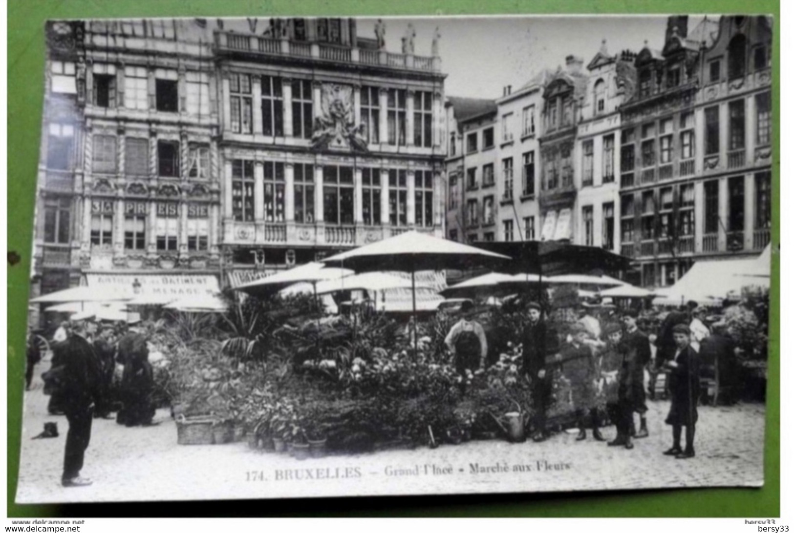 CPA - BELGIQUE - BRUXELLES - Grand'Place - Marché Aux Fleurs - Belle Animation -  2 Scans - Markten