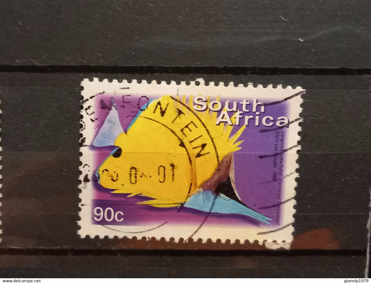 FRANCOBOLLI STAMPS SUD AFRICA SOUTH SUID 2000 USED SERIE PESCI FISH OBLITERE' - Oblitérés