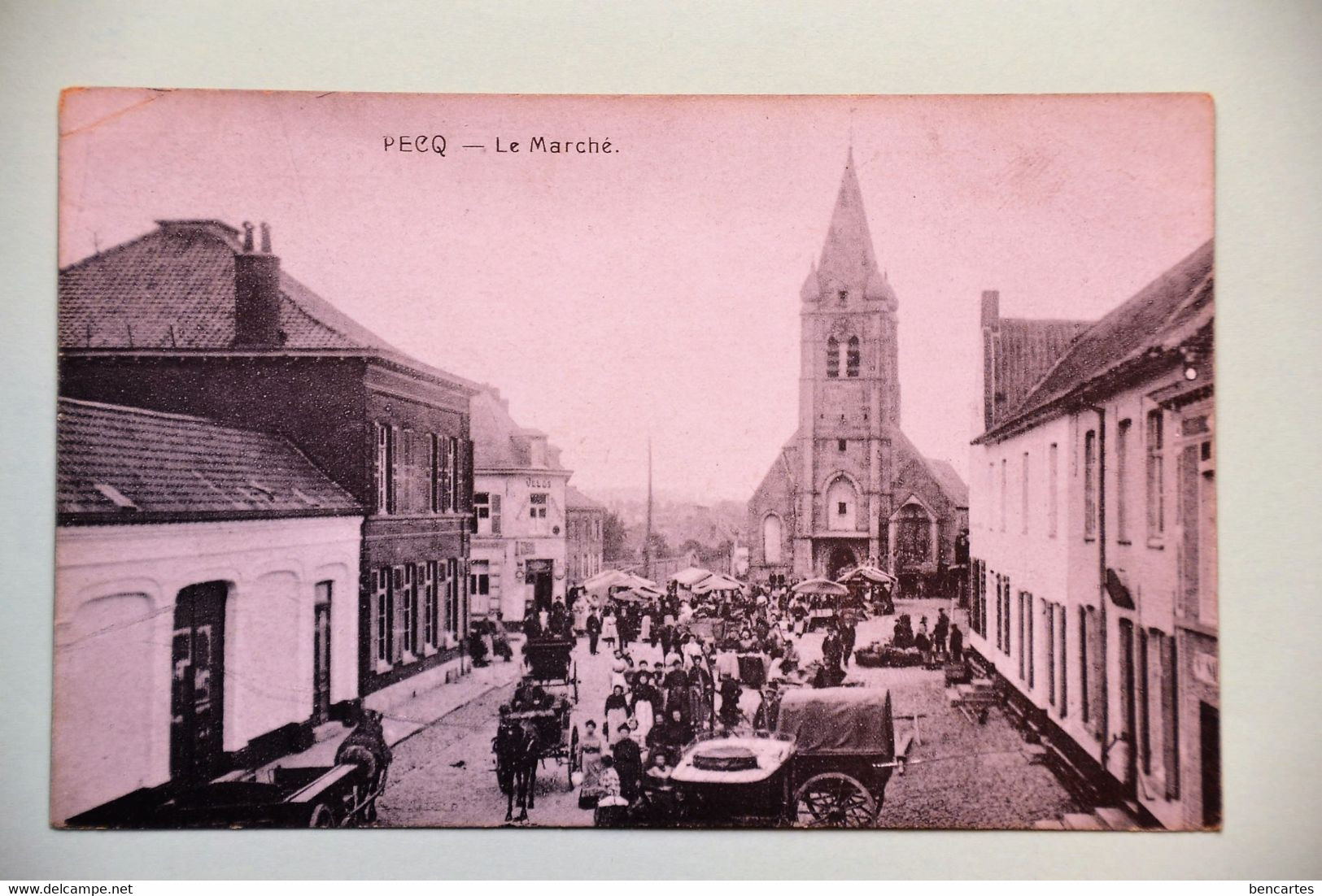 Pecq 1905: Le Marché. Très Animée - Pecq