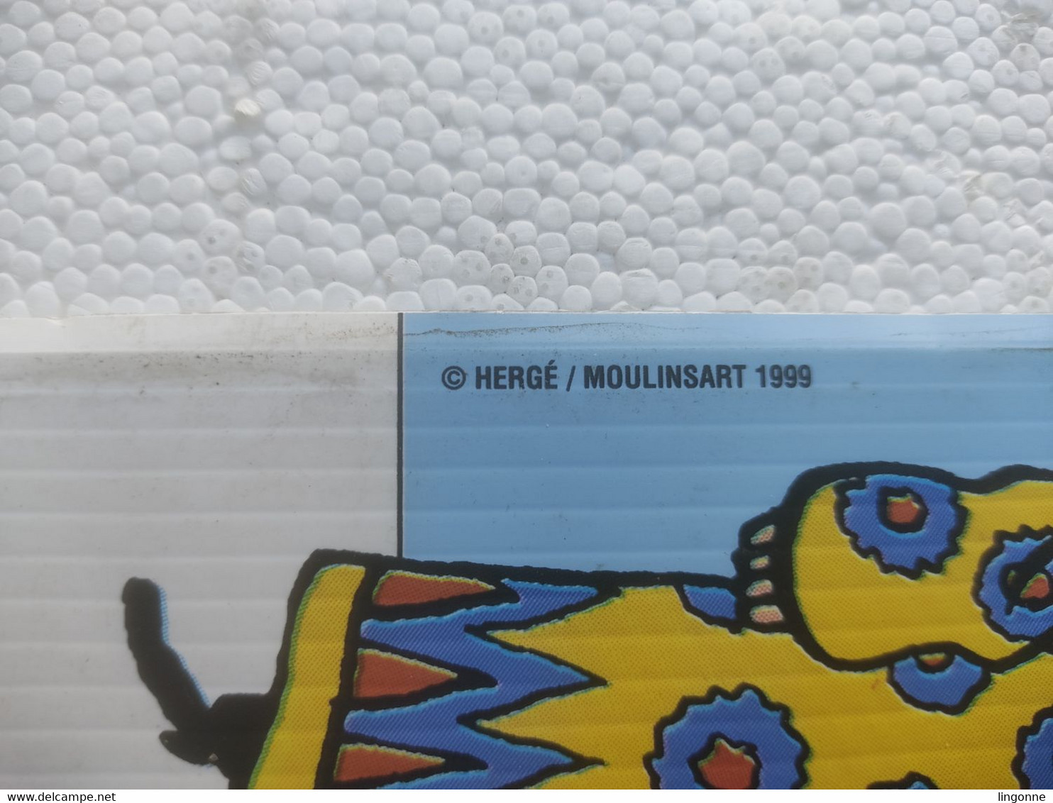 1999 TINTIN PANNEAU PUBLICITAIRE Plastique TOTAL Publicité Sur Point De Vente TOURNESOL  Hergé Moulinsart 1999 - Affiches & Offsets