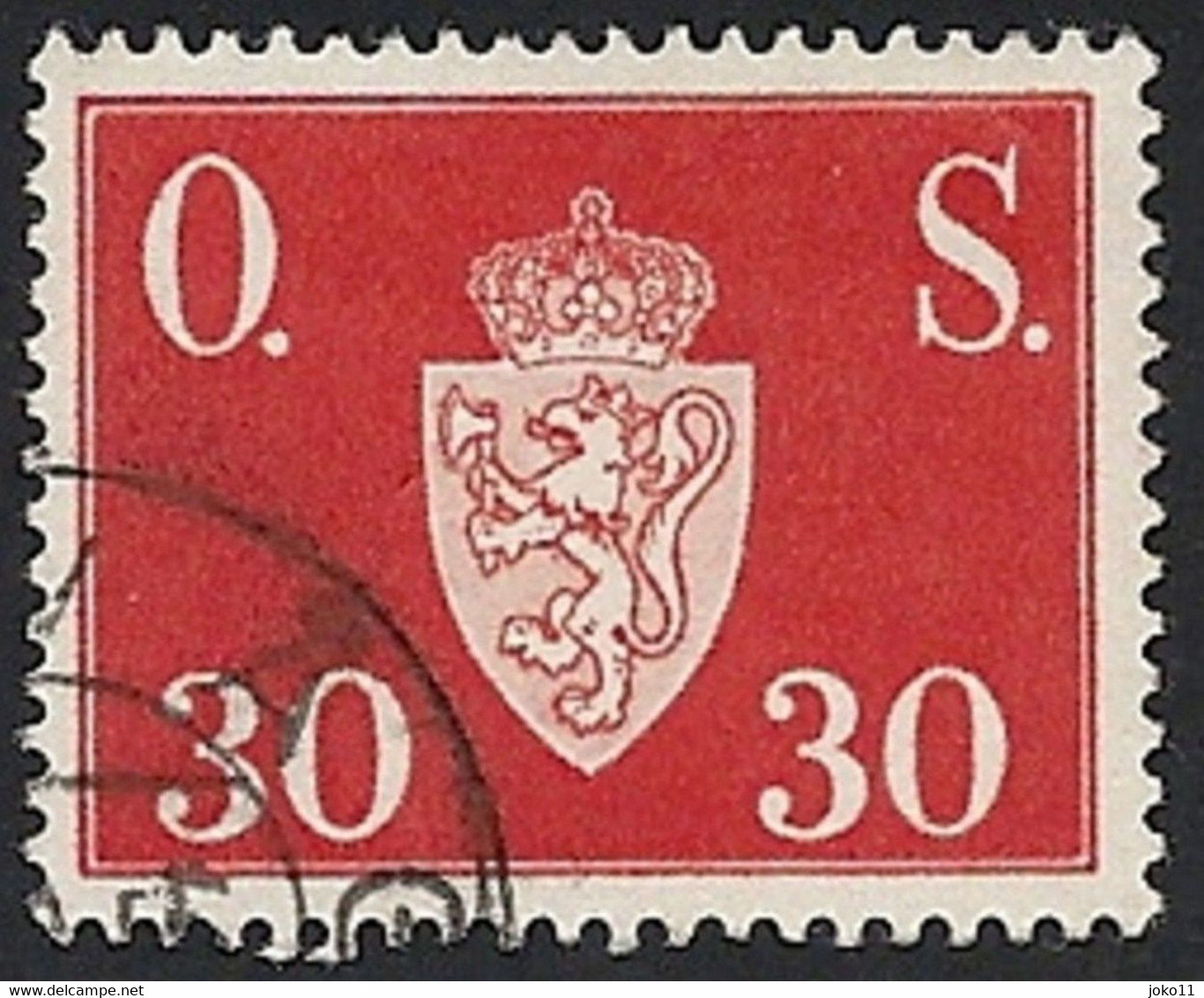 Norwegen Dienstm. 1951, Mi.-Nr. 64, Gestempelt - Service