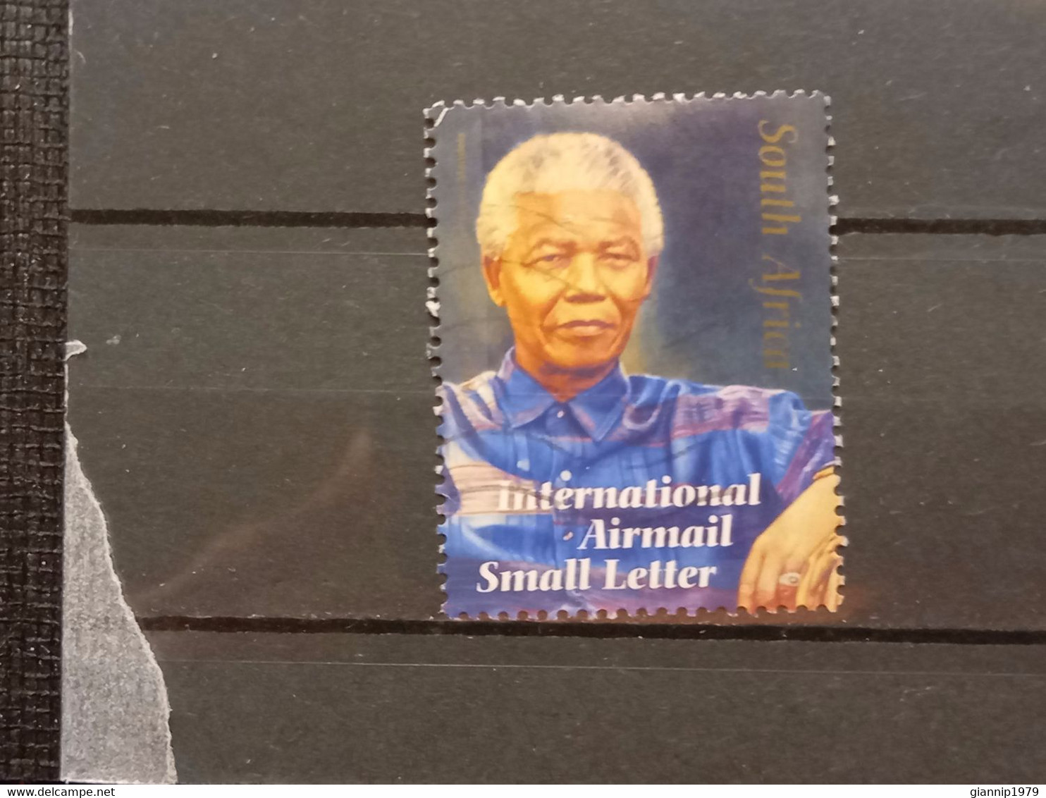 FRANCOBOLLI STAMPS SUD AFRICA SOUTH SUID 2008 USED 90 ANNI ANNIVERSARY NELSON MANDELA OBLITERE' - Usati