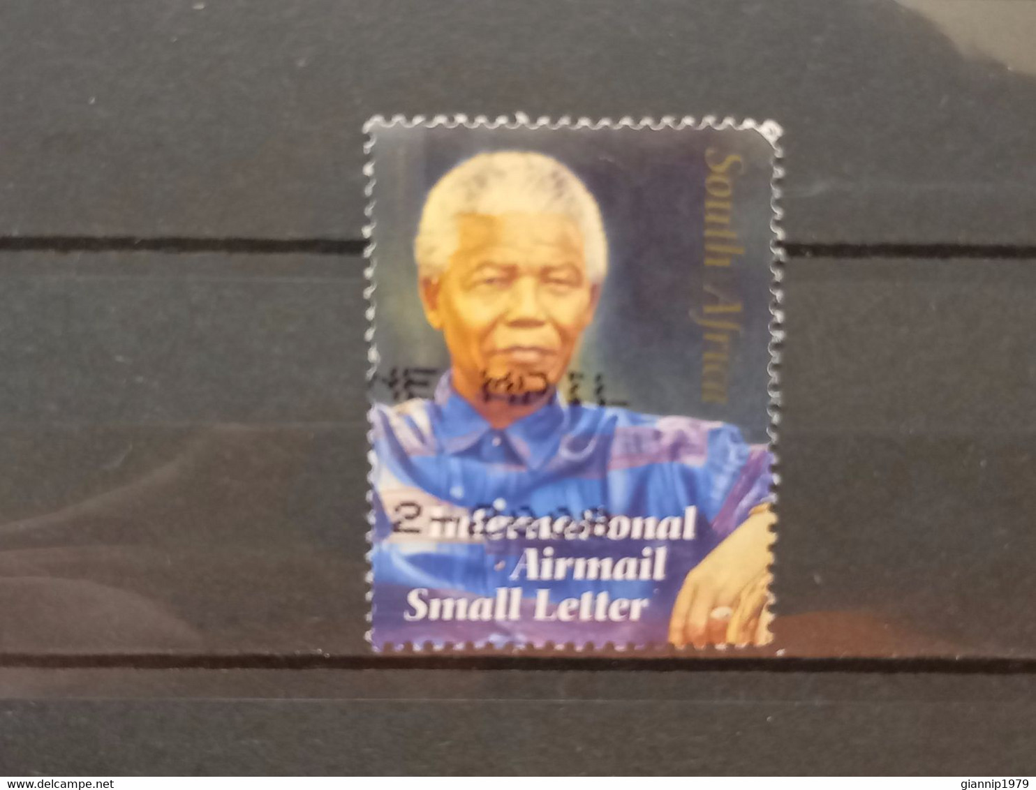 FRANCOBOLLI STAMPS SUD AFRICA SOUTH SUID 2008 USED 90 ANNI ANNIVERSARY NELSON MANDELA OBLITERE' - Gebraucht