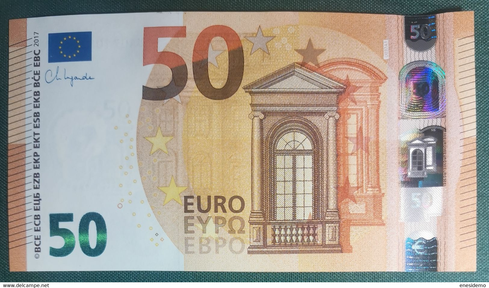 50 EURO FRANCE 2017 LAGARDE U037A1 UA SC FDS UNCIRCULATED PERFECT - 50 Euro