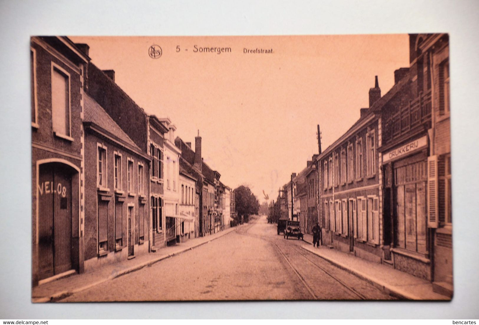 Somergem : Dreefstraat Animée Avec Oldtimers - Zomergem