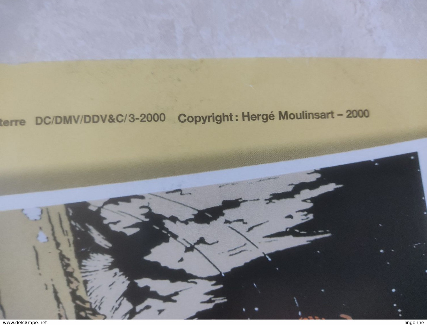 2000 AFFICHE POSTER TINTIN OBJECTIF LUNE 59,5 X 39,5 Cm Env Prêt à Poster Série TINTIN LA POSTE Hergé Moulinsart 2000 - Affiches & Offsets