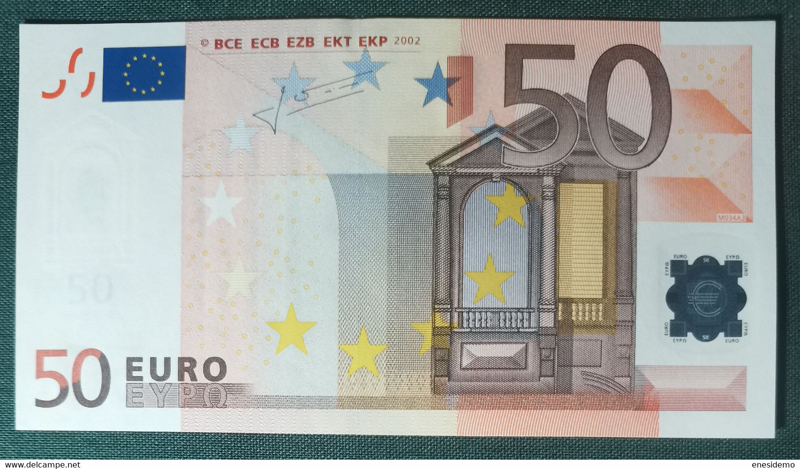 50 EURO SPAIN 2002 TRICHET M034A3 V SC FDS UNC. PERFECT - 50 Euro