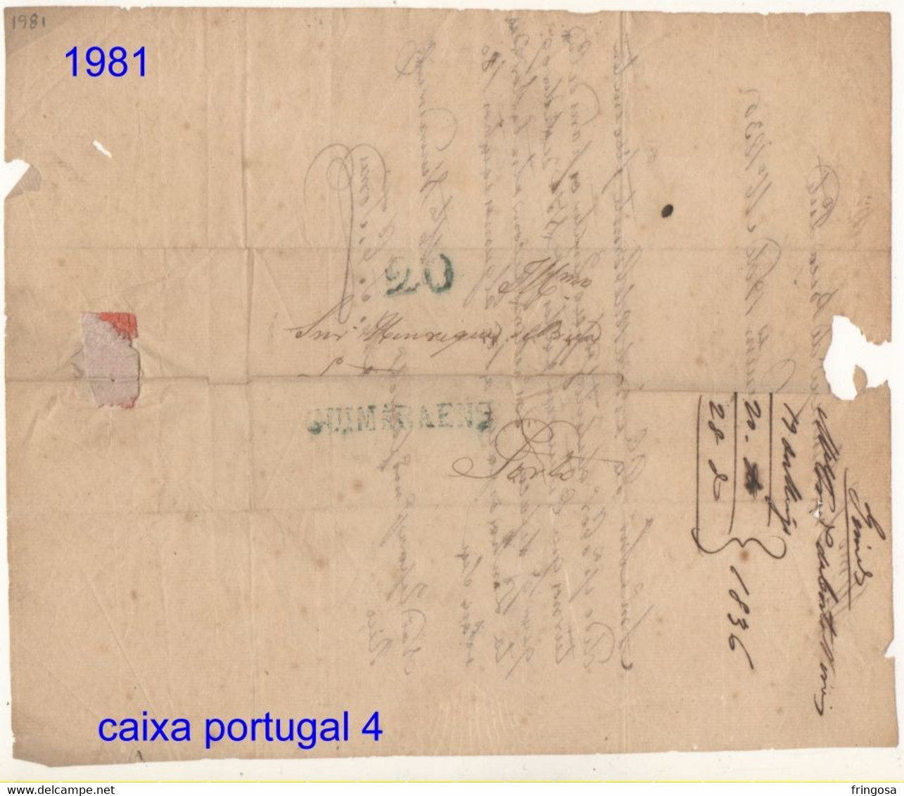 GUIMARAENS 20 / 1836 => PORTO - ...-1853 Prefilatelia