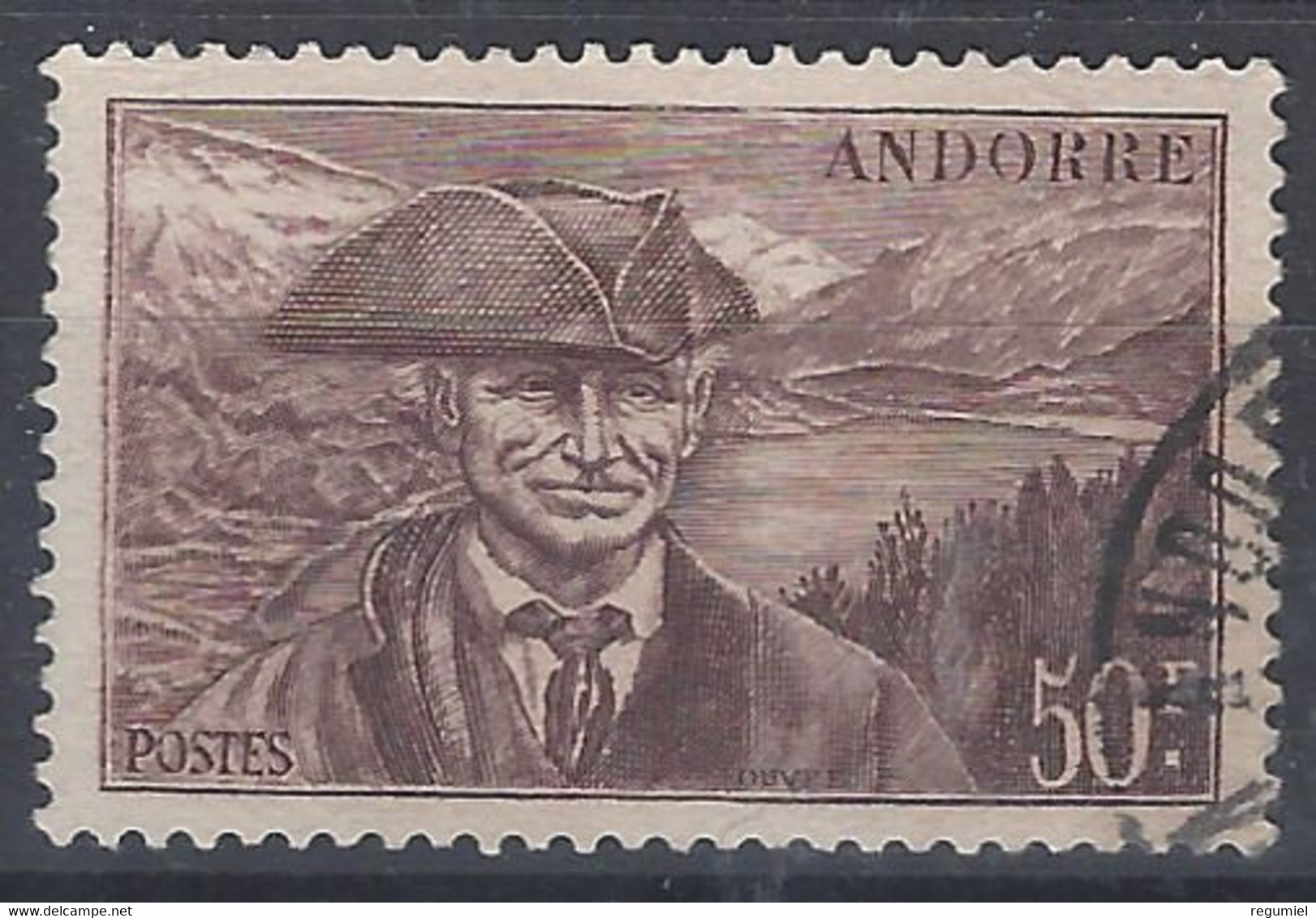 Andorra Francesa U 118 (o) Usado. 1944 - Gebruikt