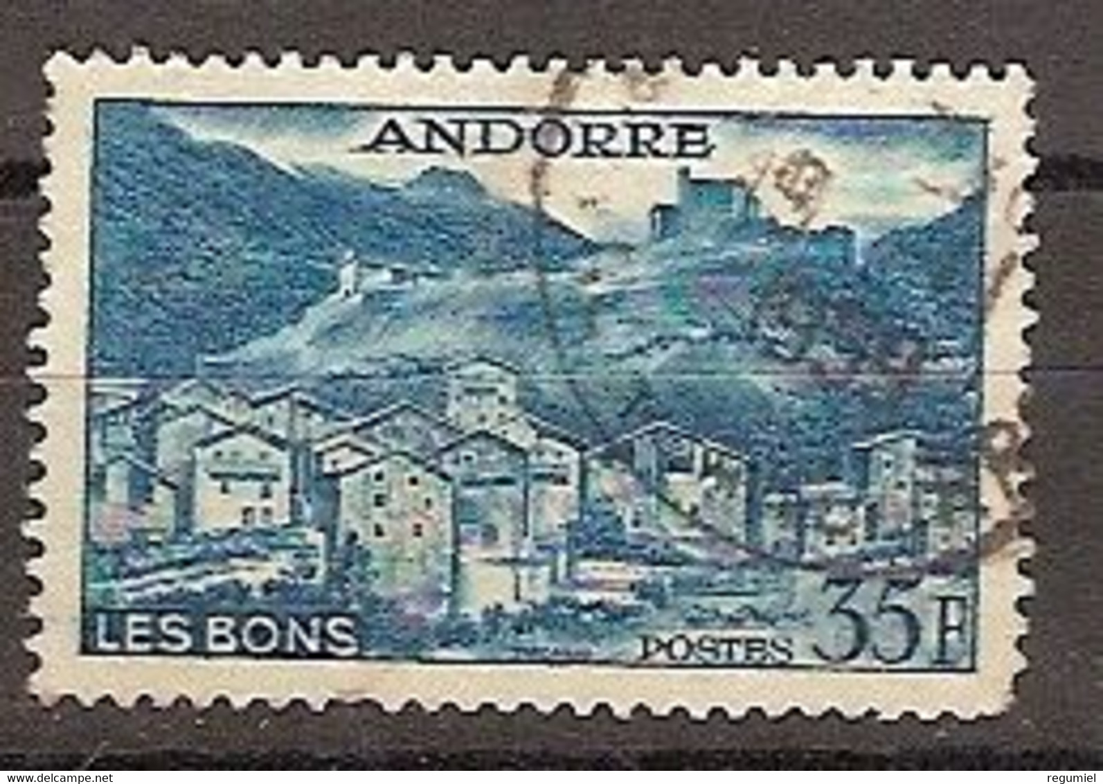 Andorra Francesa U 150a (o) Usado. 1955 - Oblitérés