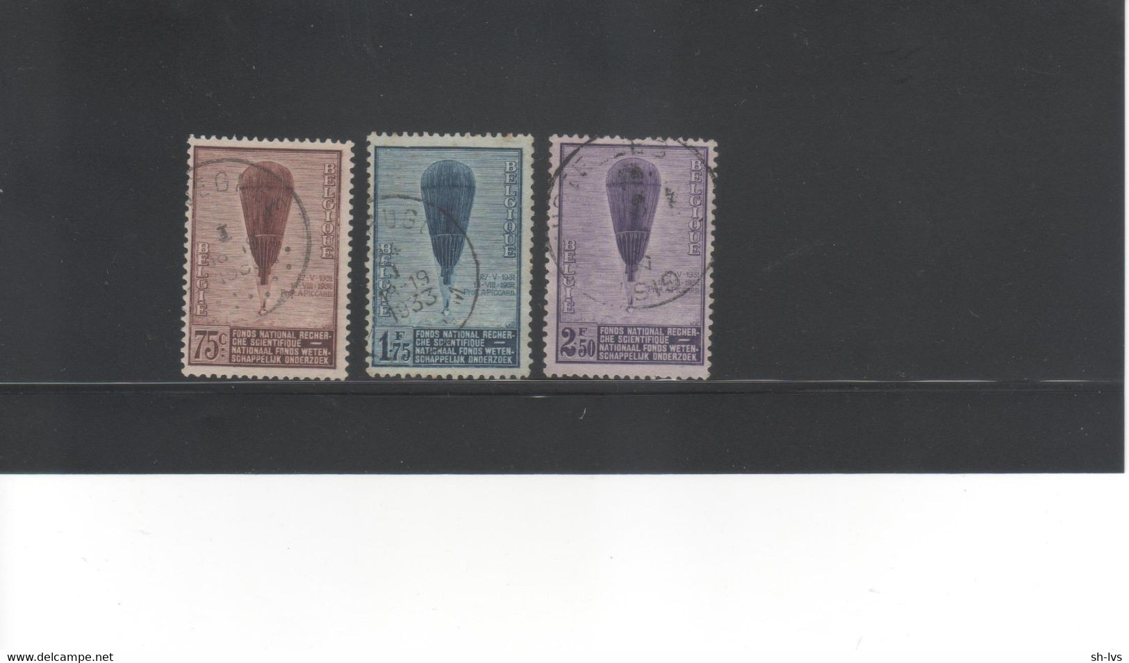 BELGIE - 1932 -  BALLON PICARD - REEKS - 1929-1941 Grand Montenez