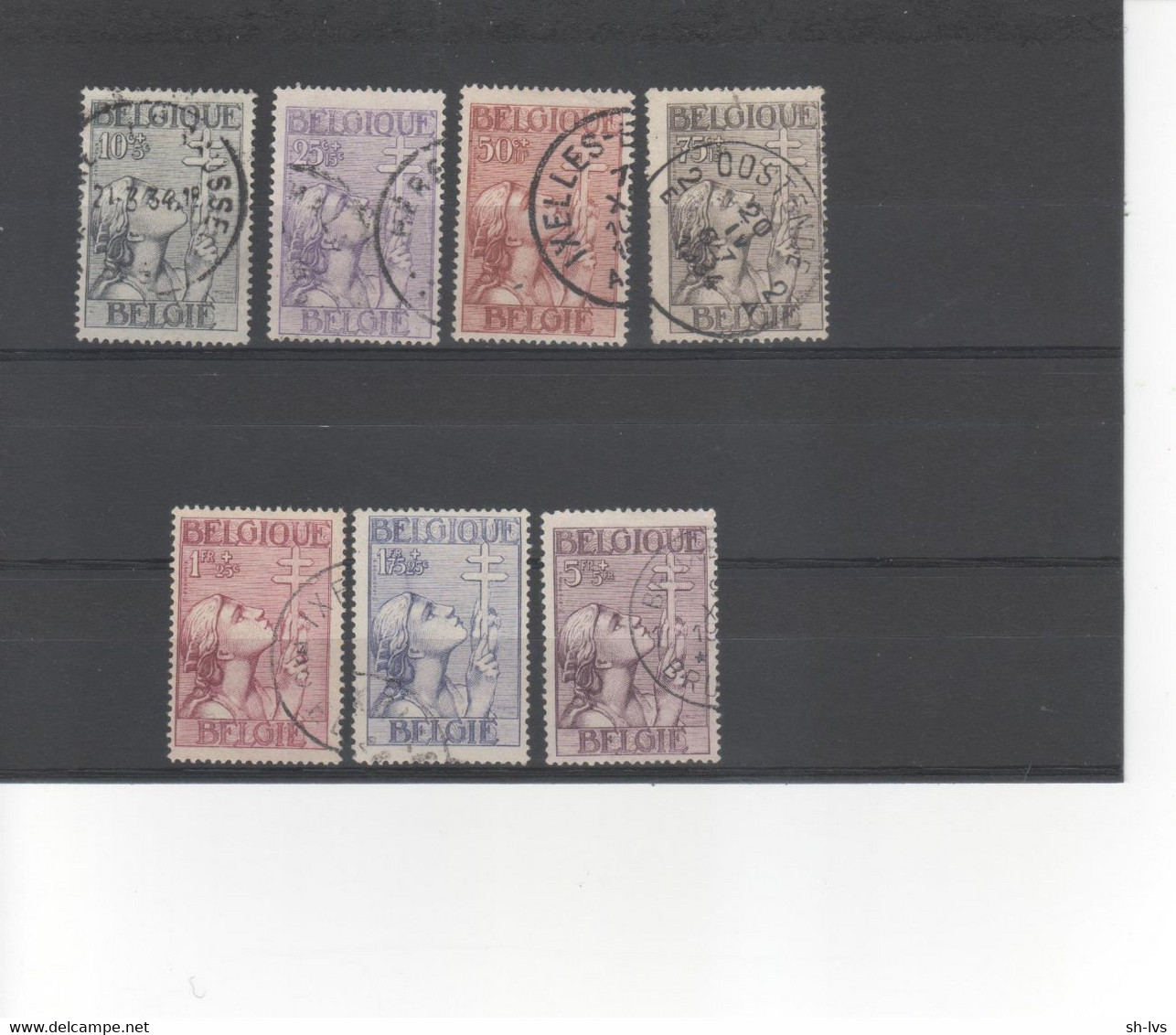 BELGIE - 1933 -  TUBERCULOSEBESTRIJDING - KRUIS VAN LOTHARINGEN - 1929-1941 Big Montenez