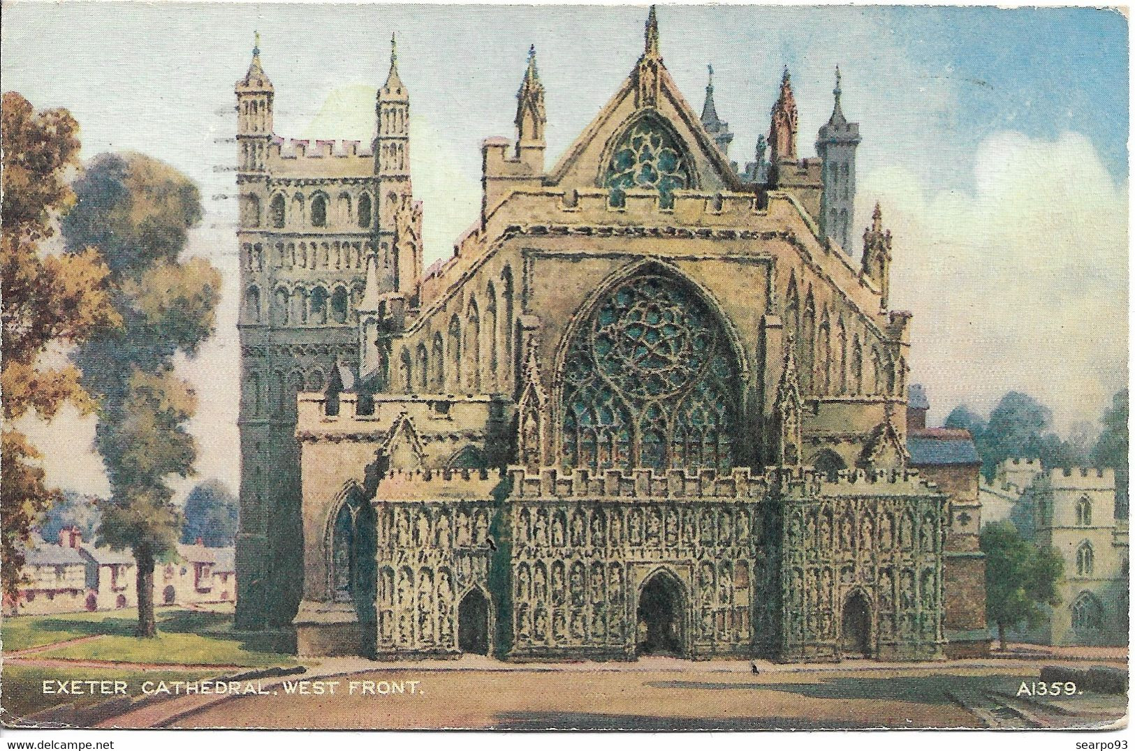GREAT BRITAIN. POSTCARD EXETER CATHEDRAL - Exeter