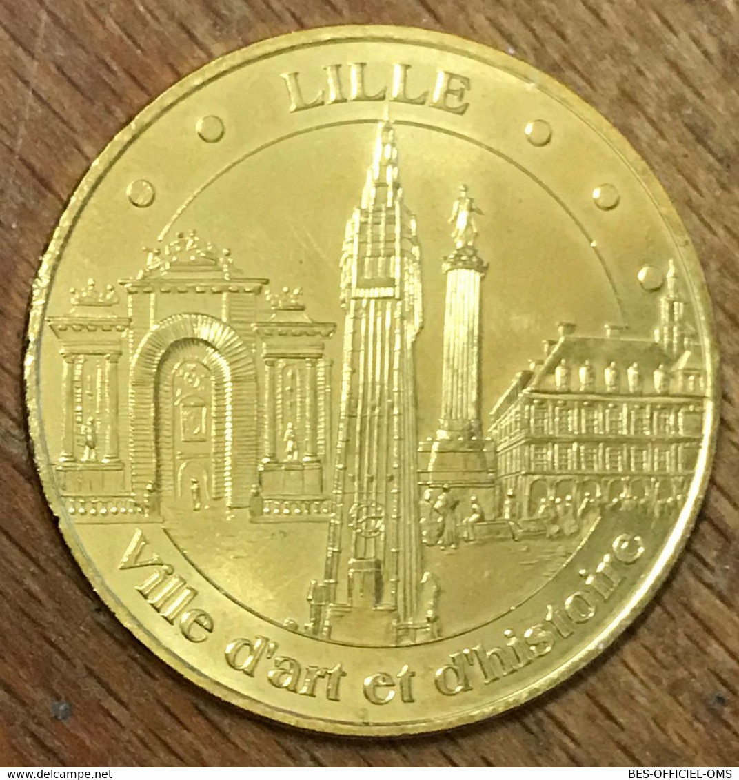 59 LILLE VILLE D'ART ET D'HISTOIRE MDP 2019 MÉDAILLE SOUVENIR MONNAIE DE PARIS JETON TOURISTIQUE MEDALS COINS TOKENS - 2019