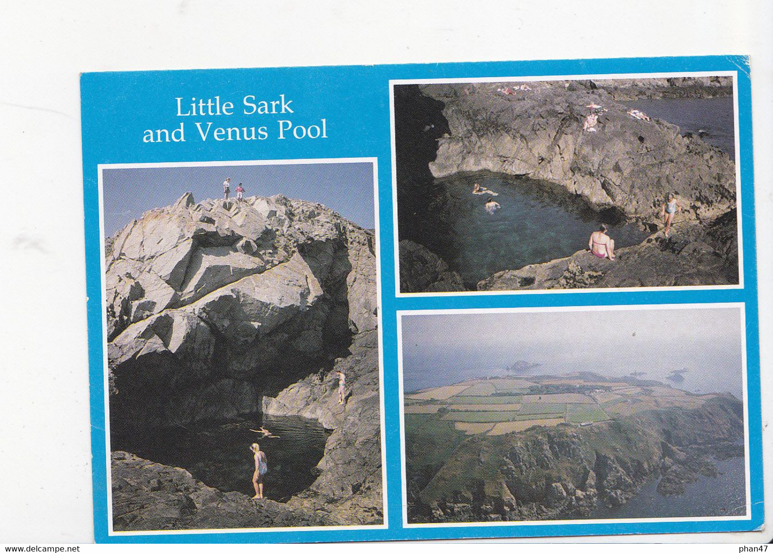 SARK, Little Sark And Venus Pool, Rochers, 3 Vues, Ed. Judges Postcards 1990 Environ - Sark