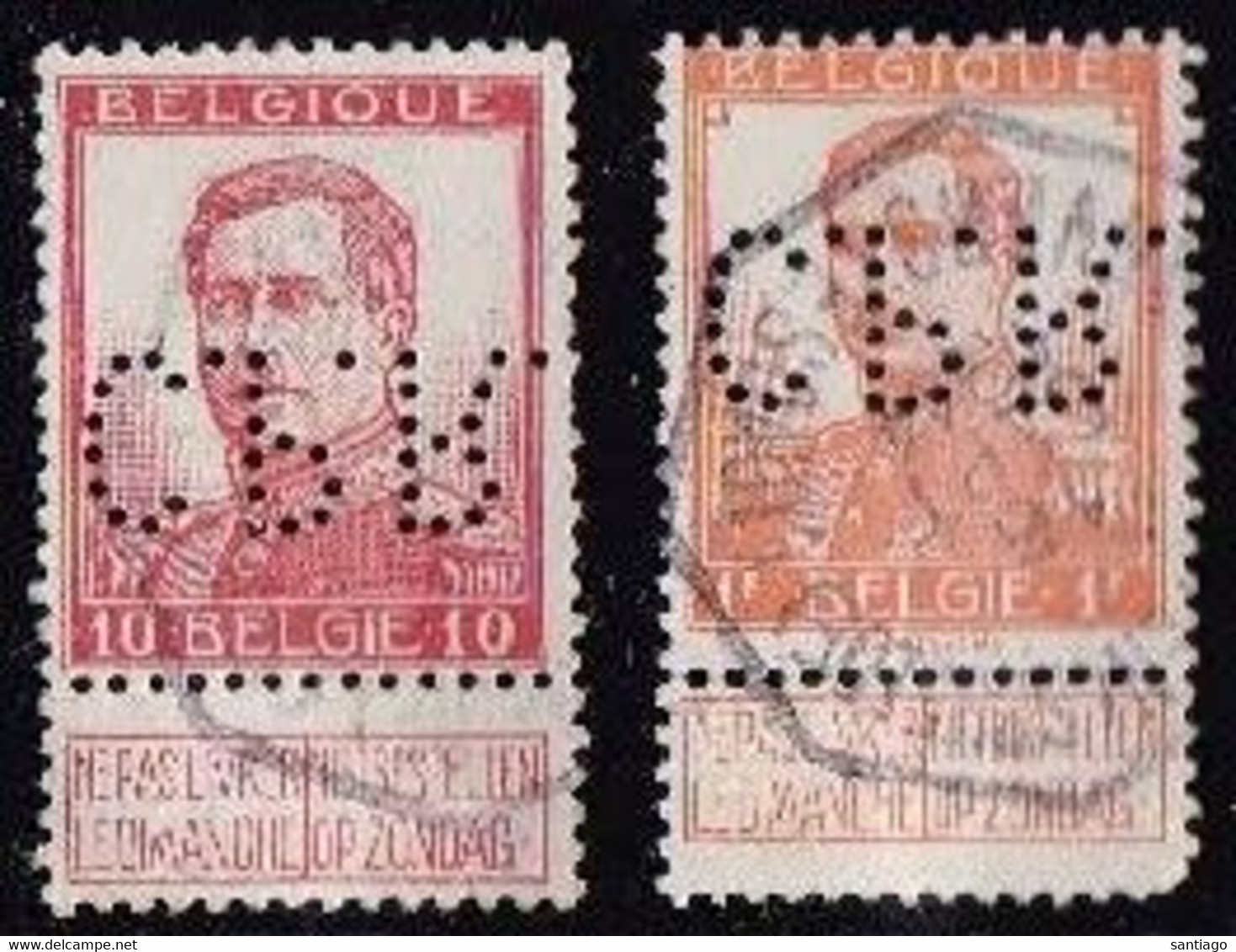 Pellens 111 En 116 / Perfo : C.P.R / Met 2-talige Telegraafstempel Anvers - Antwerpen - 1863-09