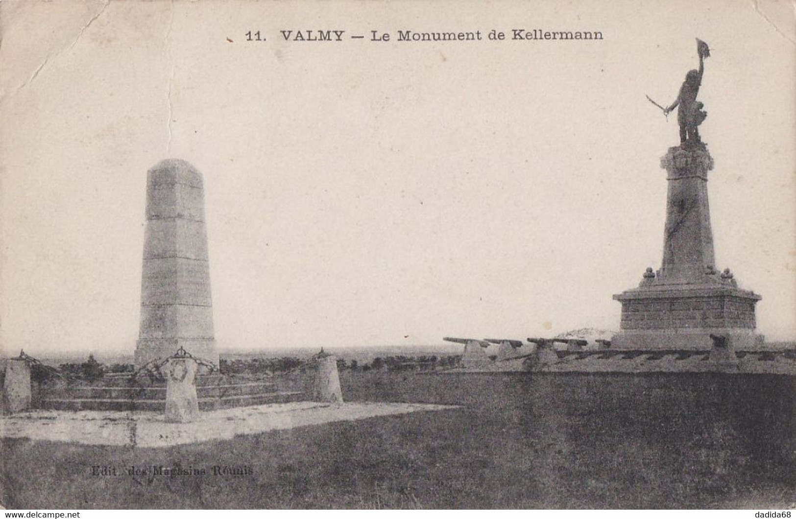 CARTE FRANÇAISE - VALMY (MARNE) - LE MONUMENT DE KELLERMANN - Monuments Aux Morts