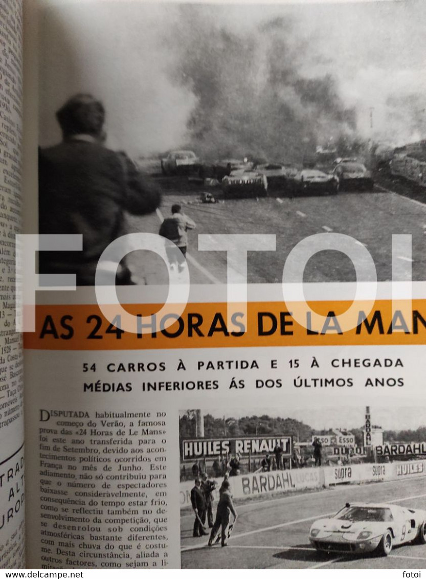 1968 CIRCUITO VILA CONDE RALLYE TAP RALI 24 HEURES LE MANS NSU CALDAS DA RAINHA REVISTA  ACP AUTOMOVEL CLUB PORTUGAL - Revistas & Periódicos