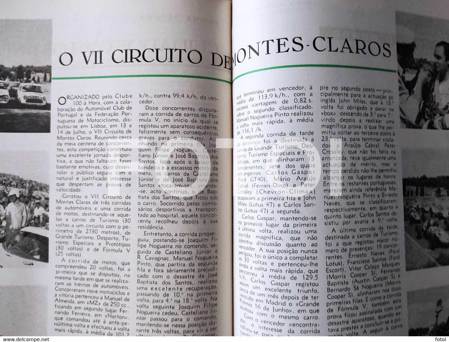 1968 CIRCUITO VILA REAL MONTES CLAROS AÇORES AMARANTE REVISTA  ACP AUTOMOVEL CLUB PORTUGAL - Magazines