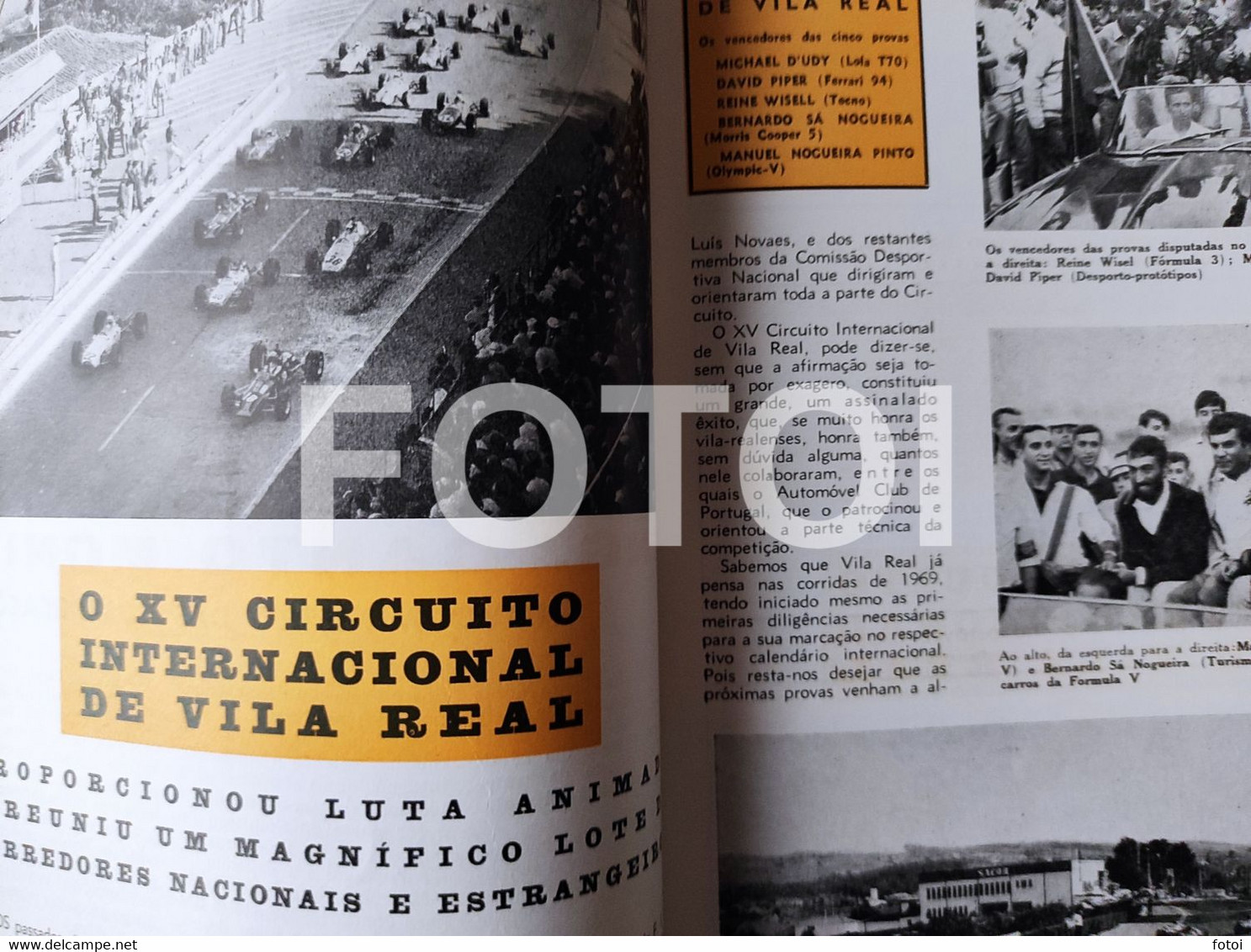 1968 CIRCUITO VILA REAL MONTES CLAROS AÇORES AMARANTE REVISTA  ACP AUTOMOVEL CLUB PORTUGAL