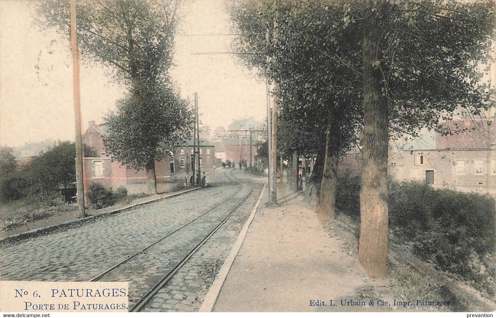 PATURAGES - Porte De Pâturages - Carte Colorée Et Circulé En 1913 Vers ANVERS - Colfontaine