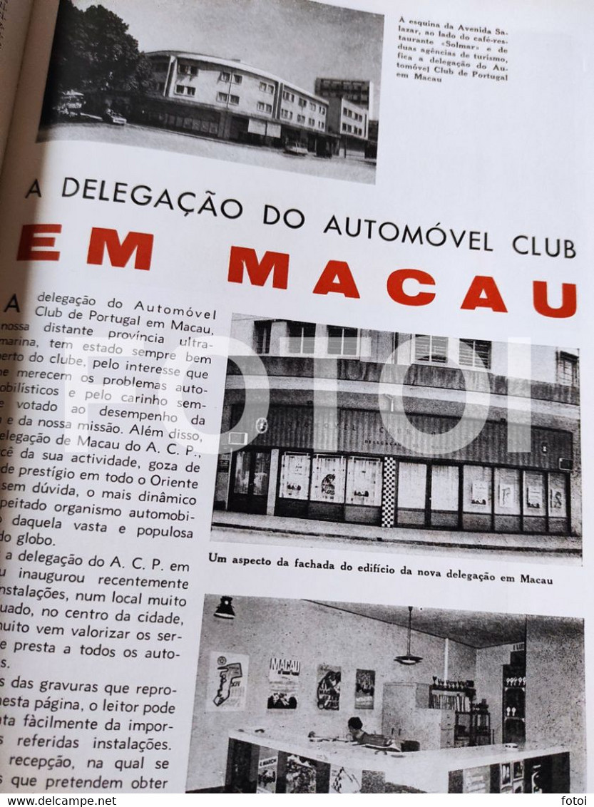 1967 CIRCUITO DO ESTORIL BUGATTI VW VOLKSWAGEN COMBI KOMBI REVISTA  MACAU ACP AUTOMOVEL CLUB PORTUGAL - Magazines