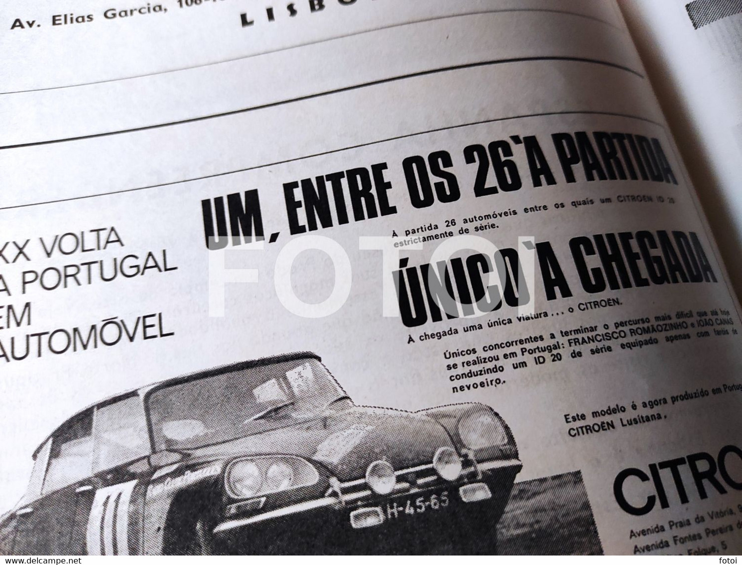 1969 RALLYE CITROEN DS ID VW BEETLE VOLKSWAGEN PORSCHE BATALHA GUIMARAES REVISTA  ACP AUTOMOVEL CLUB PORTUGAL - Tijdschriften