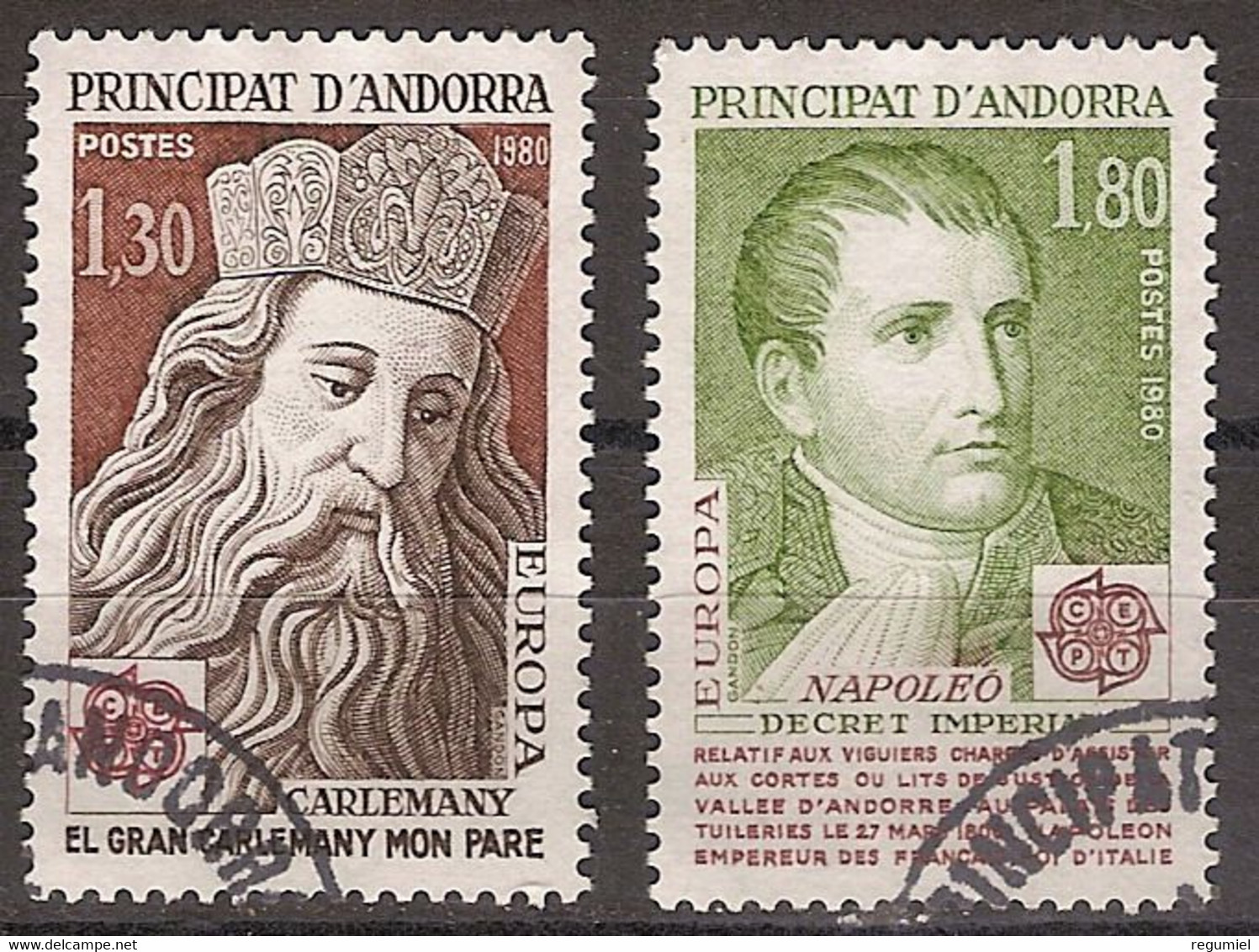 Andorra Francesa U 284/285 (o) Usado. 1980 - Used Stamps