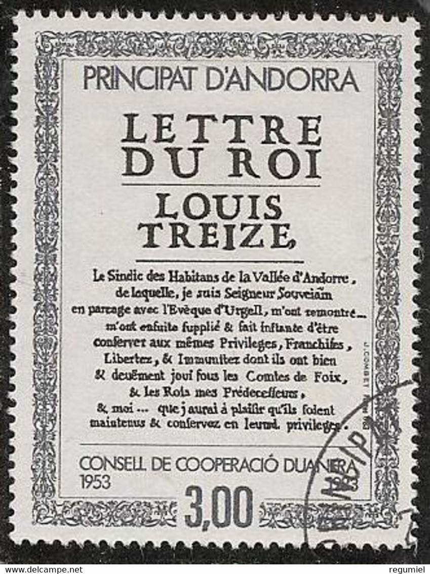 Andorra Francesa U 315 (o) Usado. 1983 - Oblitérés