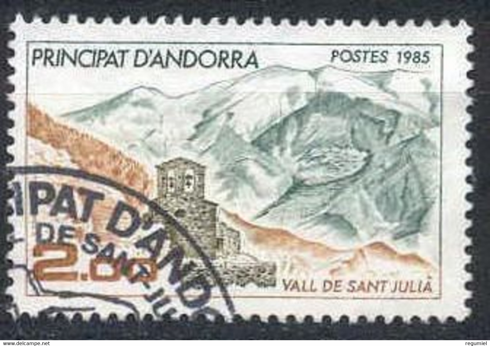 Andorra Francesa U 338 (o) Usado. 1985 - Gebruikt