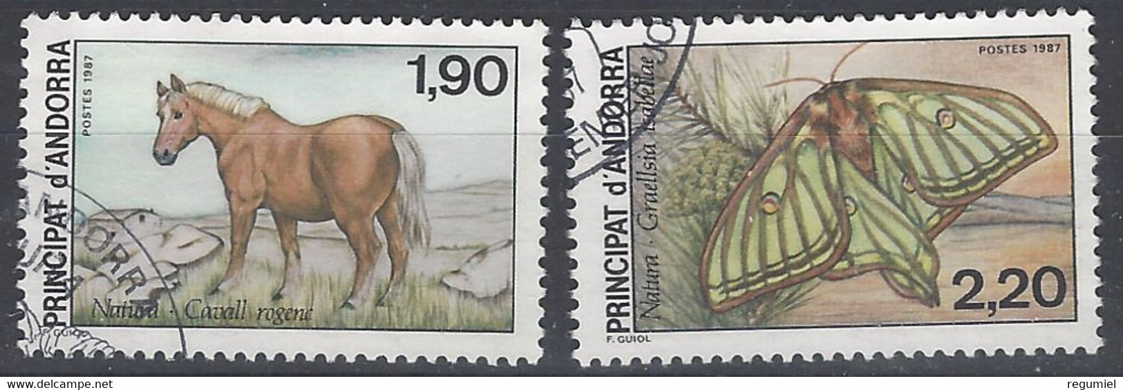 Andorra Francesa U 361/362 (o) Usado. 1987 - Used Stamps