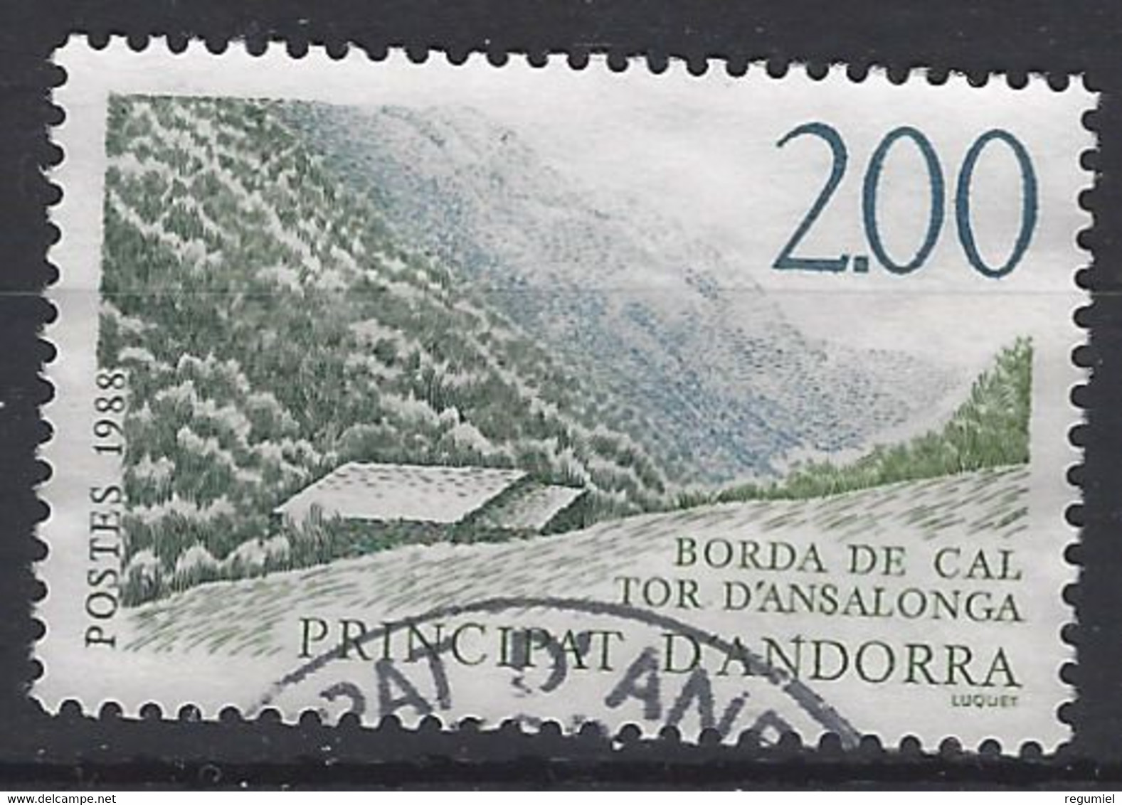 Andorra Francesa U 372 (o) Usado. 1988 - Used Stamps