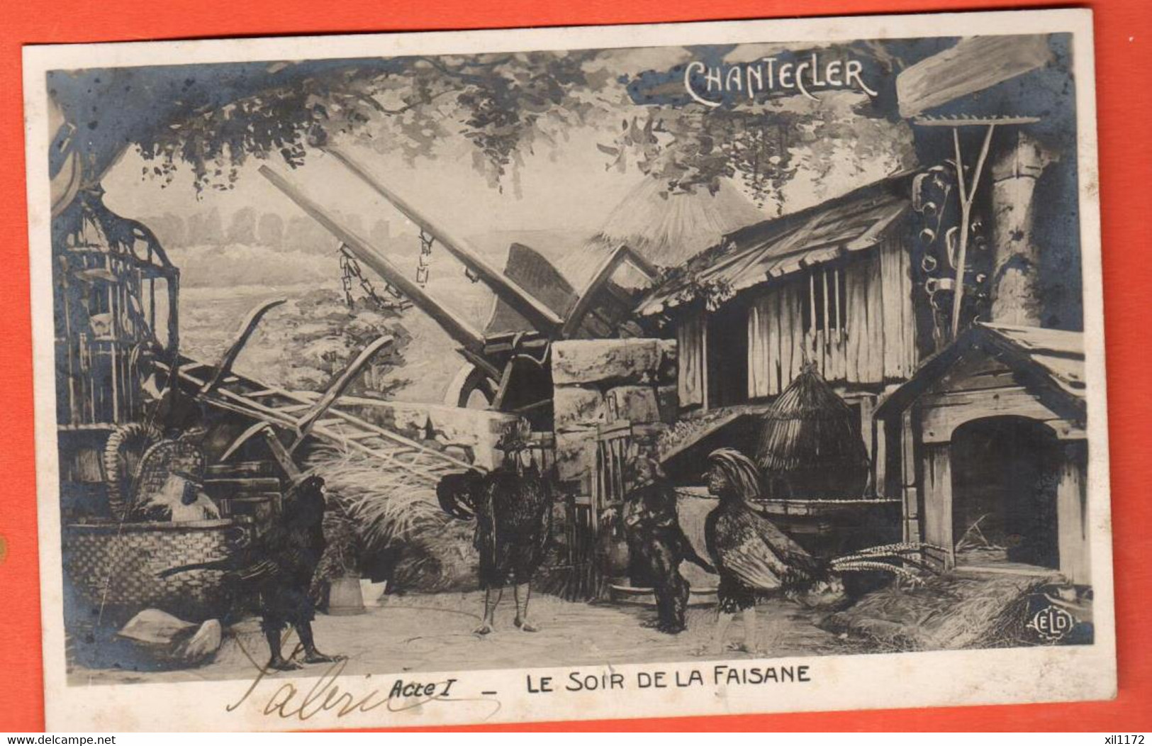 ZUE-38  Théatre E. Rostand - Chantecler - Acte 1 - Le Soir De La Faisane  Envoyée En Suisse Pour Estavayer-le-lac 1910 - Estavayer
