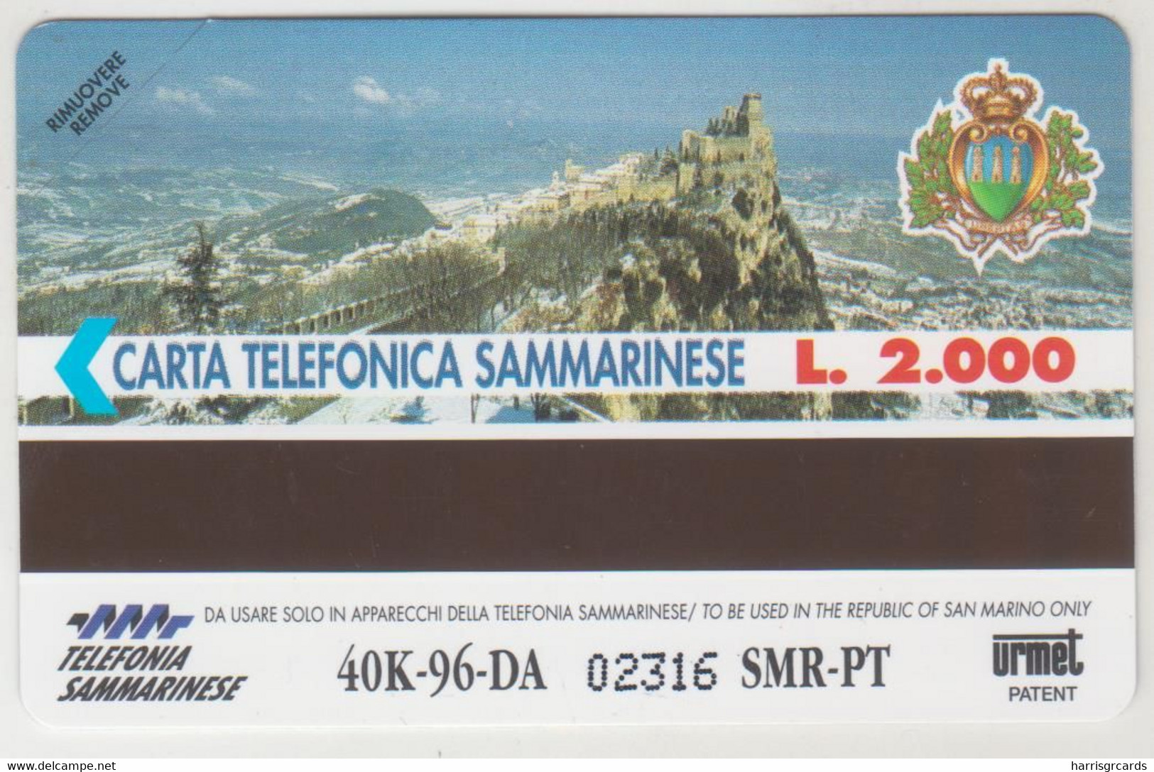 SAN MARINO - Capricorno, RSM 011, 2.000 L, Tirage 40.000, Mint - Saint-Marin