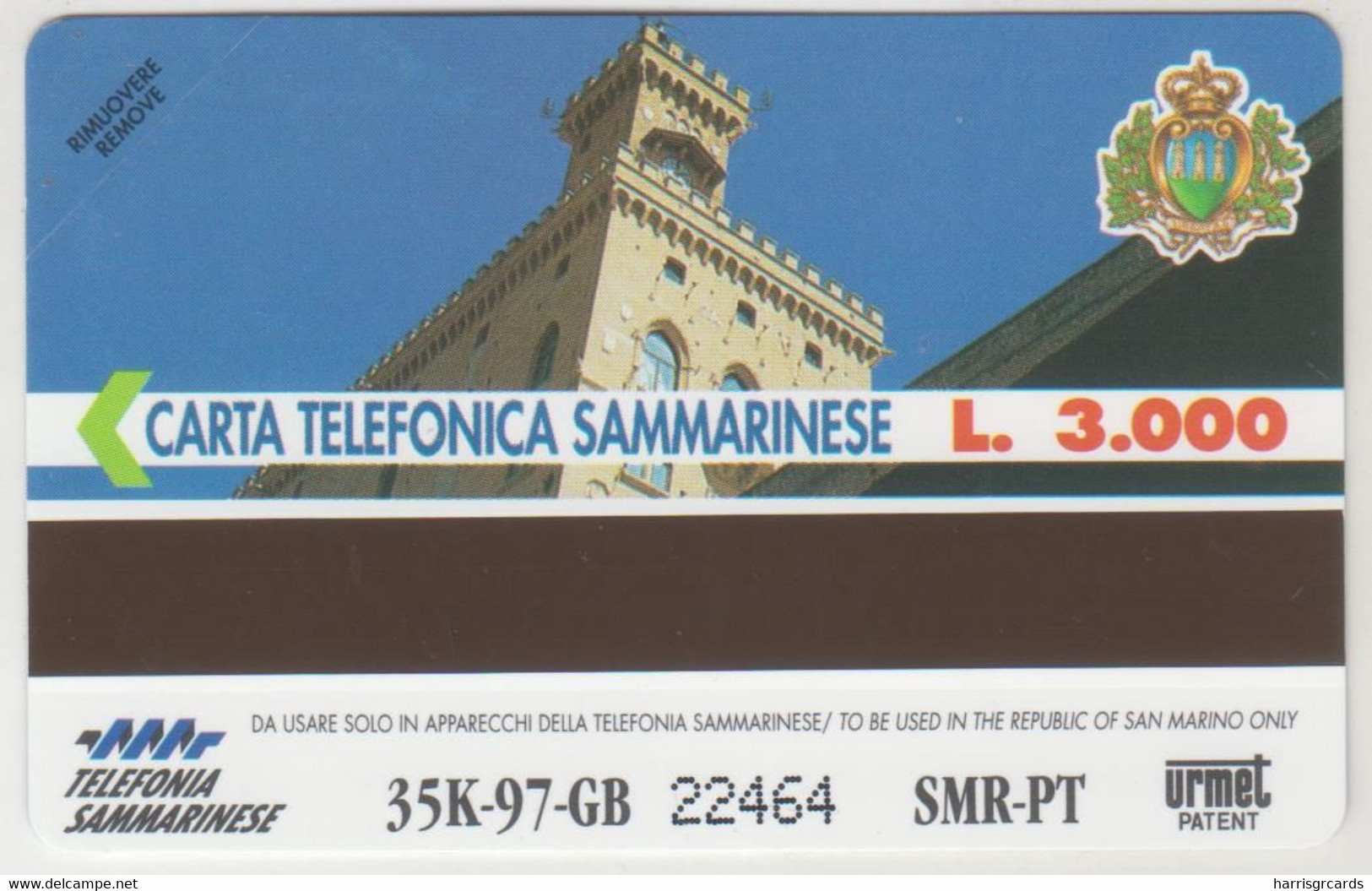 SAN MARINO - Toro, RSM 022, 3.000 L, Tirage 35.000, Mint - San Marino