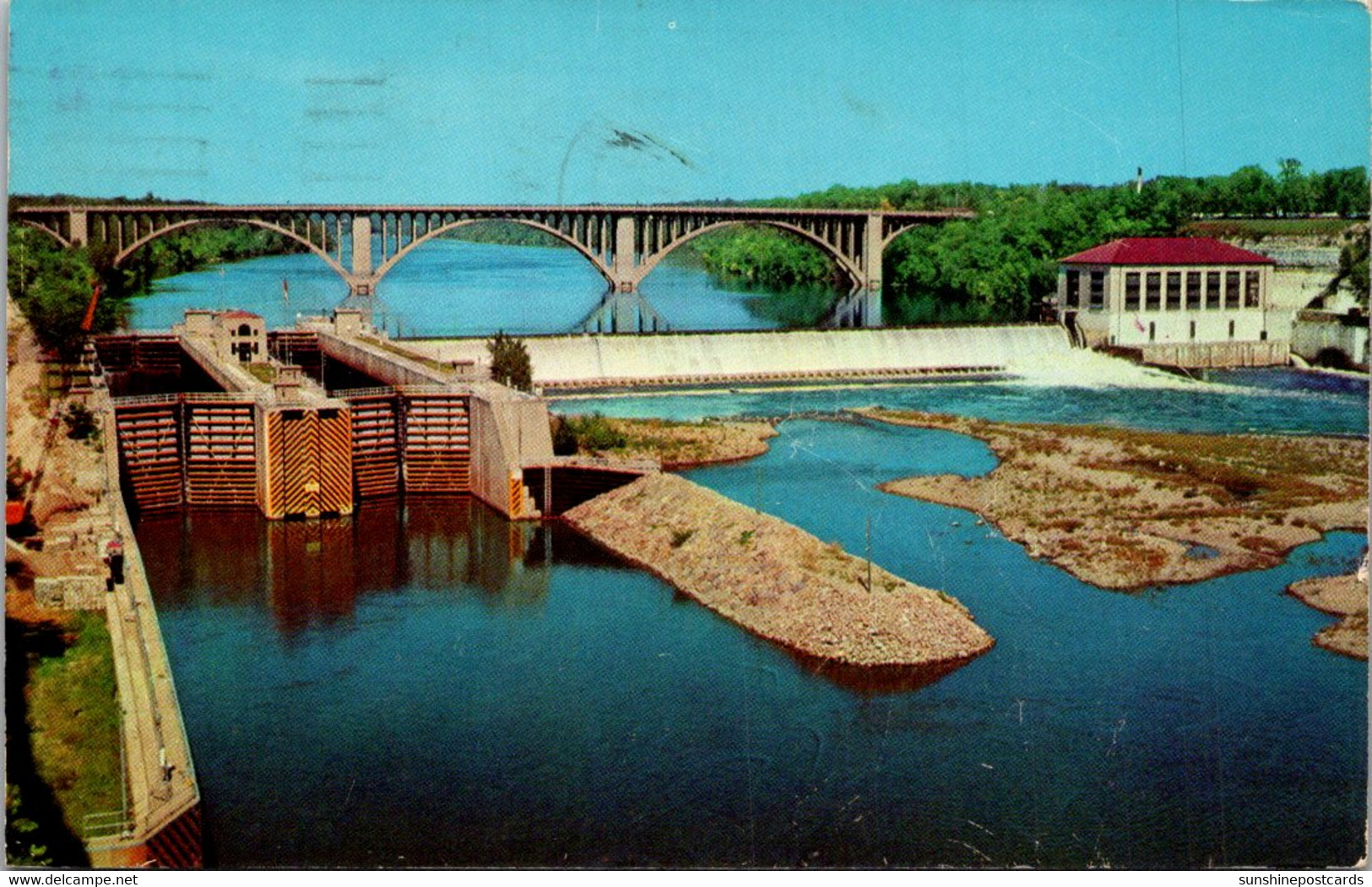 Minnesota Minneapolis U S Government Locks And Ford Dam 1957 - Minneapolis