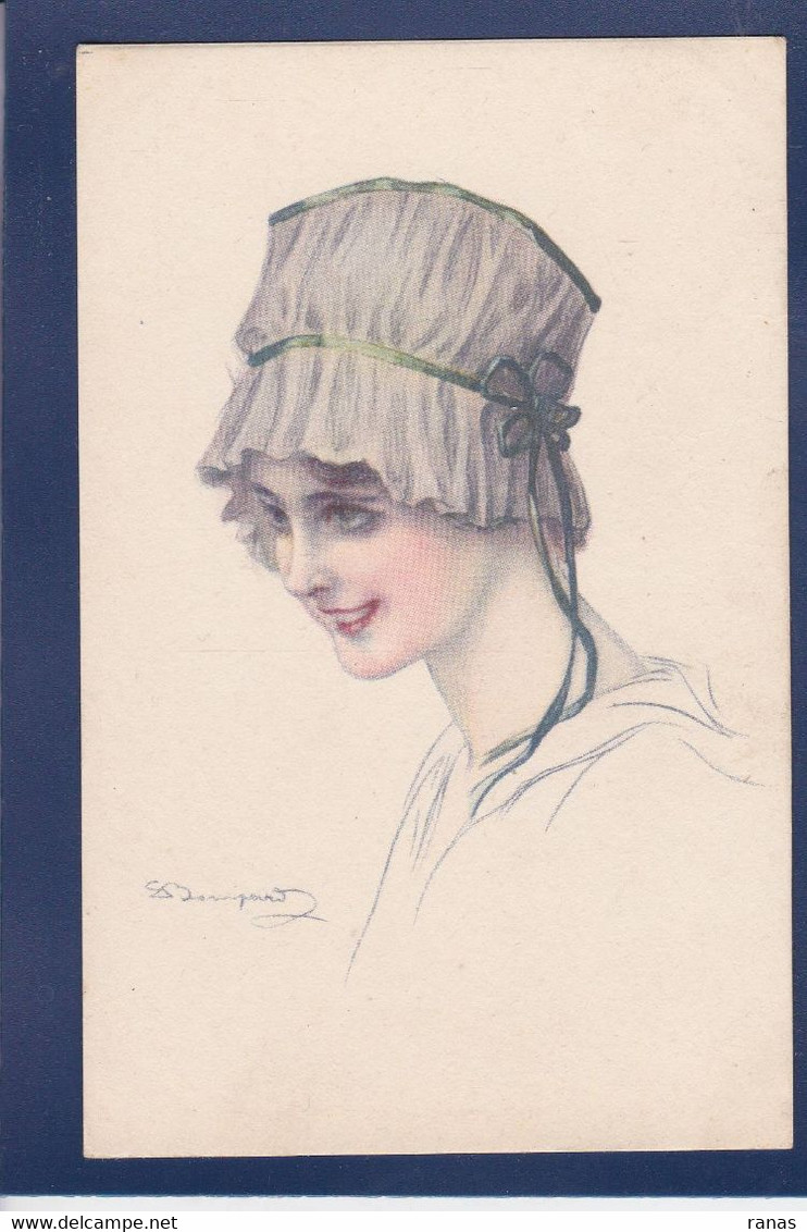 CPA BOMPARD Illustrateur Italien Art Déco Femme Woman écrite 914-6 - Bompard, S.