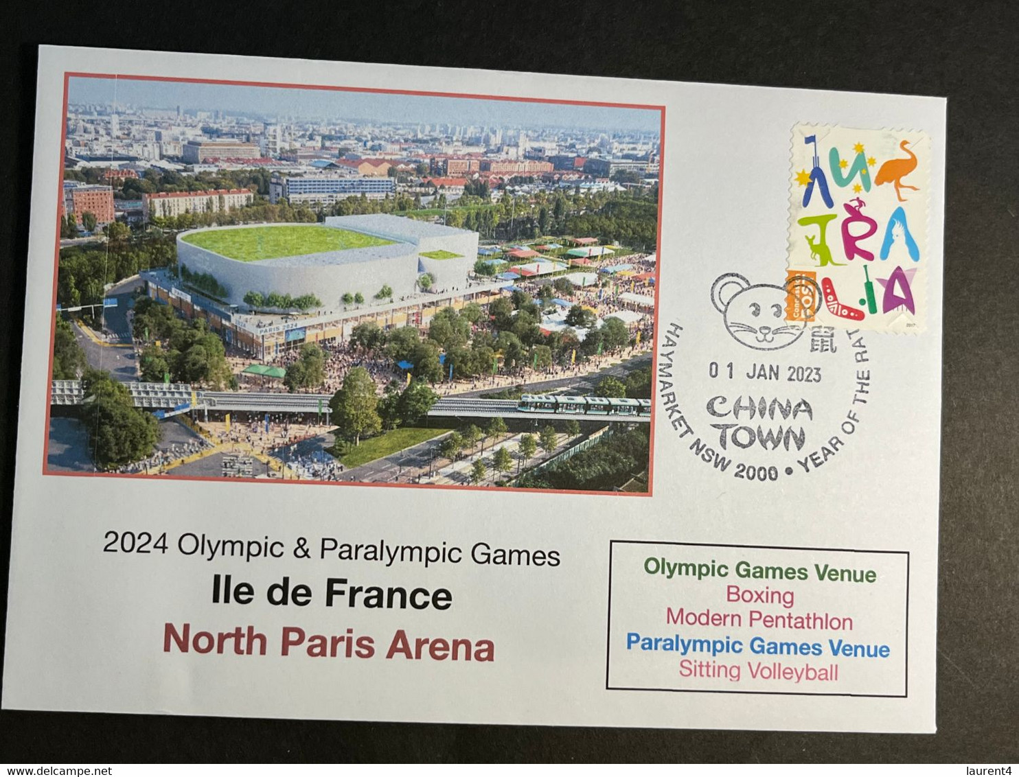 (3 N 22) 2024 France - Paris Olympic Games (1-1-2023) Location - Ile De France - North Paris Arena (boxing - Penthatlon) - Estate 2024 : Parigi