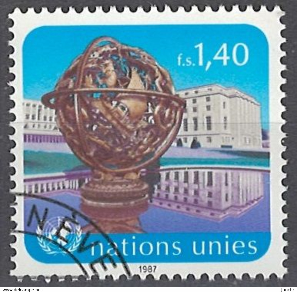 United Nations (UNO) - Geneva 1987. Mi.Nr. 153, Used O - Usati