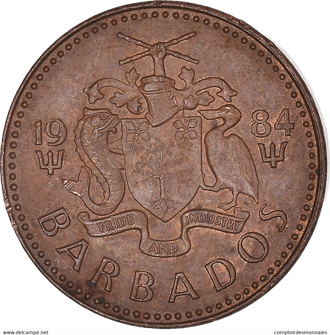 Monnaie, Barbade, Cent, 1984 - Barbados