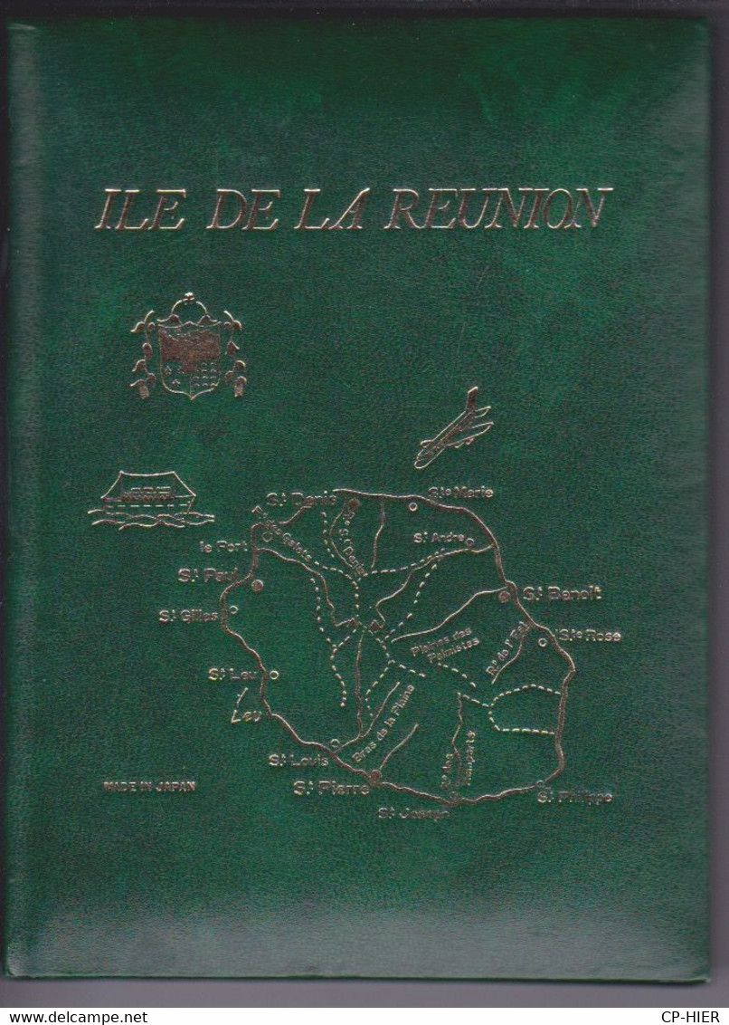 ILE DE LA REUNION - MINI ALBUM POUR CARTE POSTALE  SIMILI CUIR - CONTENANT 12 SUPPORTS  PLASTIQUE POUR COLLECTION - Albums, Binders & Pages