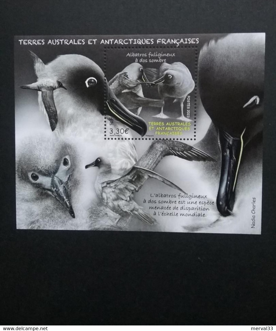 TAAF 2023 - Bloc Albatros Fuligineux à Dos Sombre - Unused Stamps