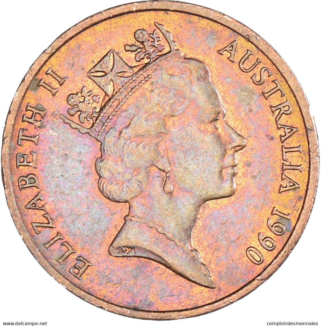 Monnaie, Australie, Cent, 1990 - Cent