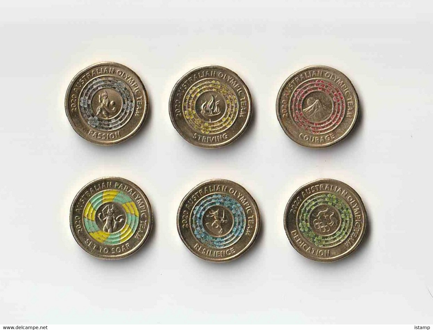 ⭐2020 - Australia Tokyo OLYMPIC GAMES & PARALYMPICS - Set Of 6 $2 Coins Circulated⭐ - 2 Dollars