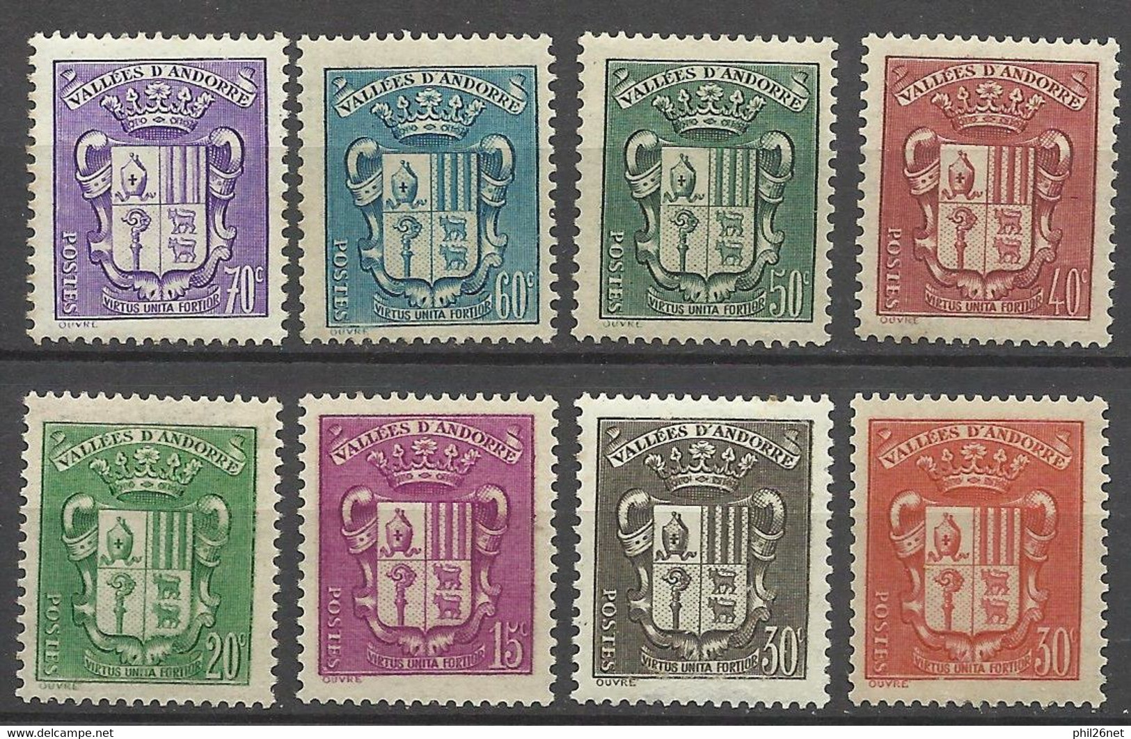 Andorre  N° 52  à 55 Et 57  à 60  Neufs * Et  * *  B/TB            Voir Scans       Soldé ! ! ! - Unused Stamps