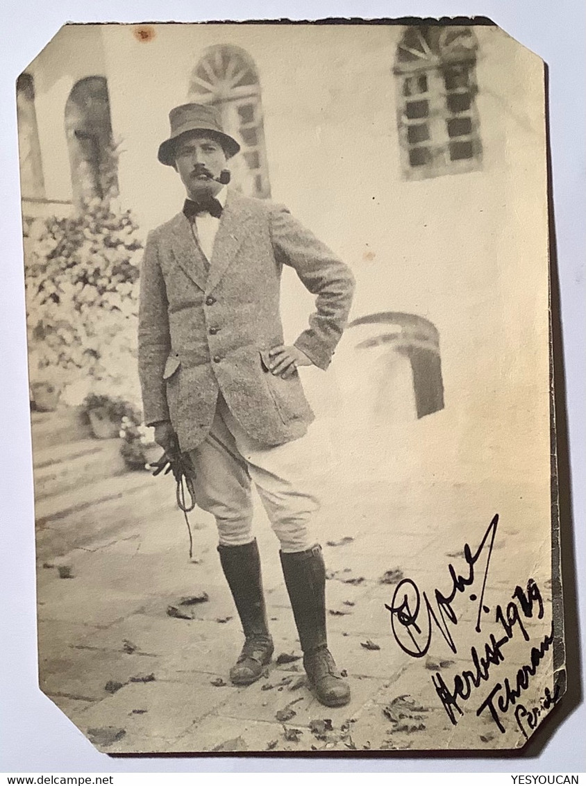 Teheran 1919 "famous" Austrian Autograph On Photography "A.GOHL?" (Persia Iran Photographie Photo Österreich - Iran