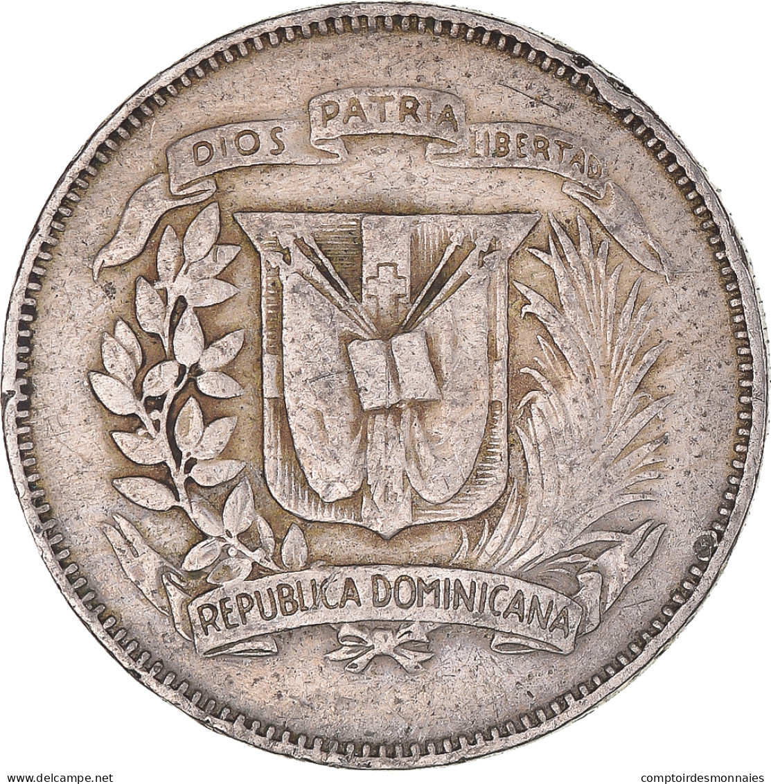 Monnaie, République Dominicaine, 25 Centavos, 1974 - Dominicaanse Republiek