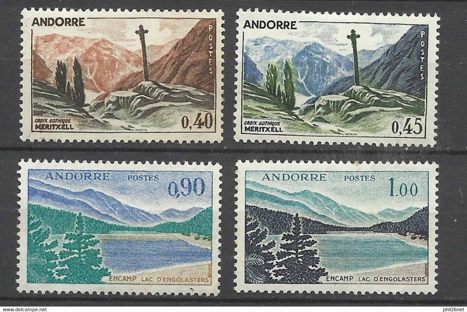 Andorre  N° 159A ; 160 ; 163A Et 164  Neufs *  / * *  B/TB            Voir Scans       Soldé ! ! ! - Nuevos